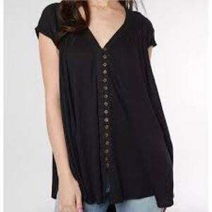 Free People Black flowy black tunic